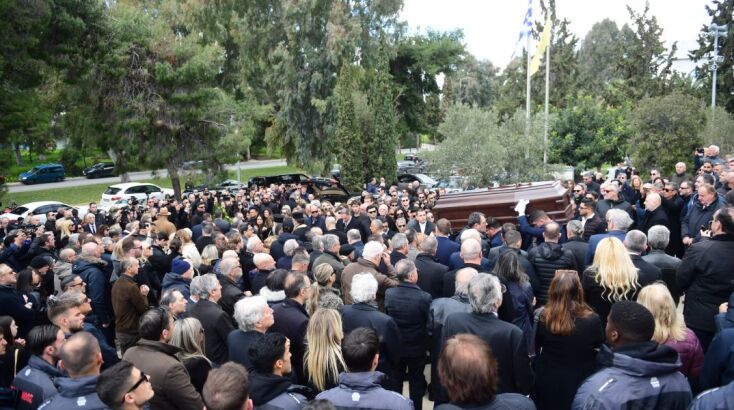 Εικόνες από την κηδεία του Αλέξη Κούγια