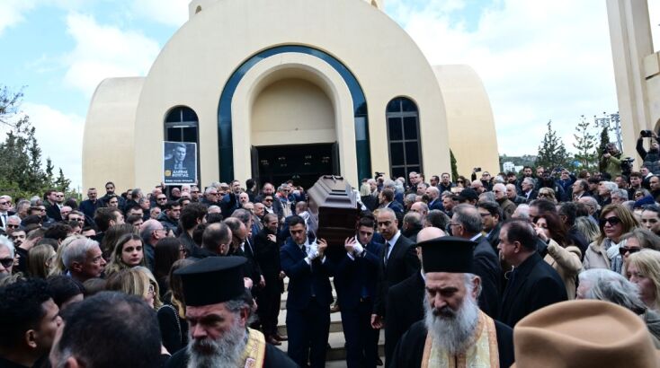 Εικόνες από την κηδεία του Αλέξη Κούγια
