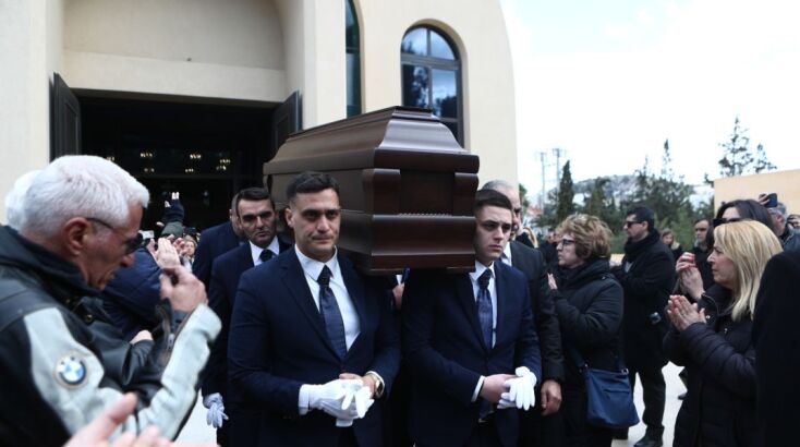 Εικόνες από την κηδεία του Αλέξη Κούγια