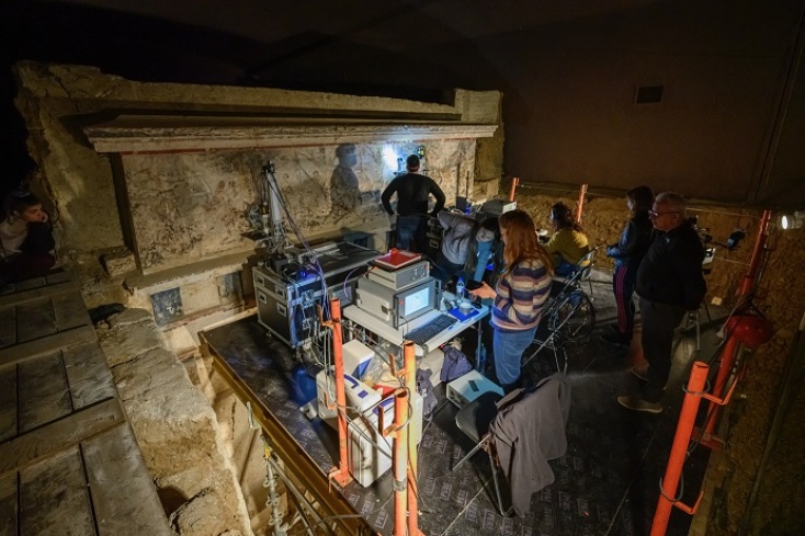 Βεργίνα: Αποκαταστάθηκε τοιχογραφία από τον τάφο του Φιλίππου Β’