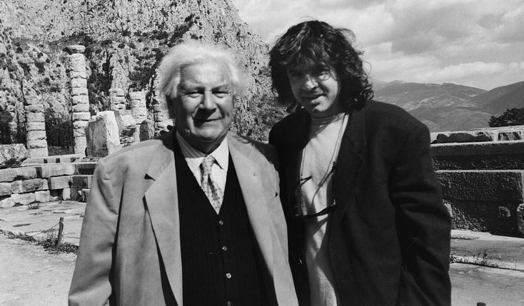 Peter Ustinov και Νίκος Κυπουργός