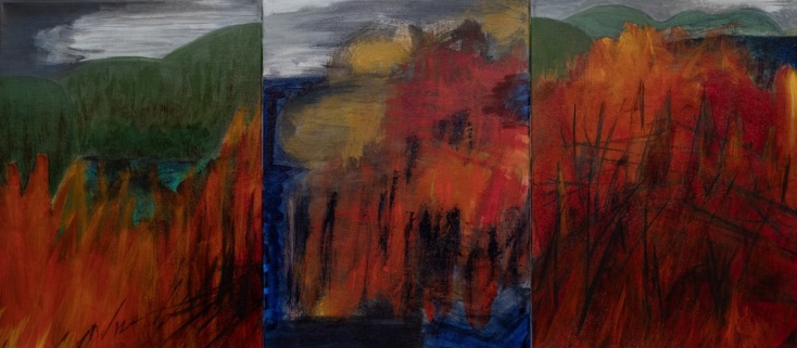 Γουίν  Νόουλτον, Τρίπτυχο Χωρίς Τίτλο από την έκθεση «Weather or not» στην Kourd Gallery