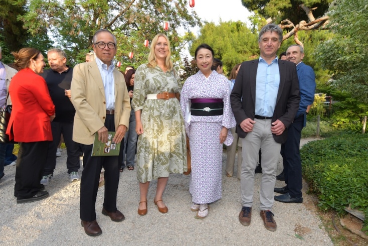Janine Neuhaus, Γενική Διευθύντρια JTI Hellas | Koichi Ito, Πρέσβης της Ιαπωνίας στην Ελλάδα & η σύζυγός του | Γιώργος Αποστολόπουλος, Αντιδήμαρχος Περιβάλλοντος & Πρασίνου, Δήμος Αθηναίων