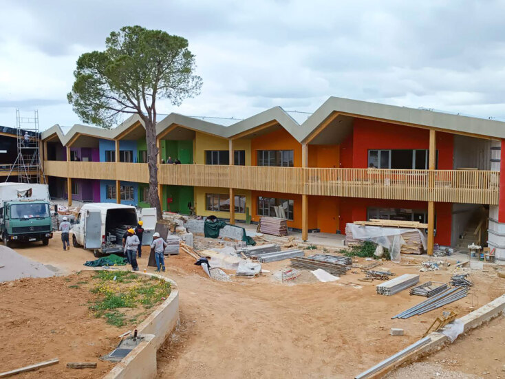 Τριανέμι, το σχολείο υπό κατασκευή