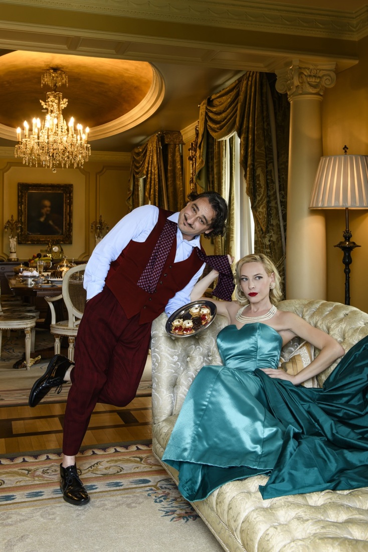 Ο Βασίλης Χαραλαμπόπουλος και η Φαίη Ξυλά στον «Υπηρέτη δυο αφεντάδων»