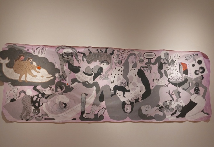 Έργο της Σοφίας Ροζάκη από την έκθεση «In a bright green field» στο Μουσείο Μπενάκη