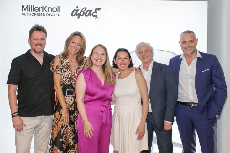 Από την εταιρία MillerKnoll: Michael Richards,  Federica Franzini, Sandrine Cardinale, Merve Aslan,  Marco Vignati, Mario Colombo