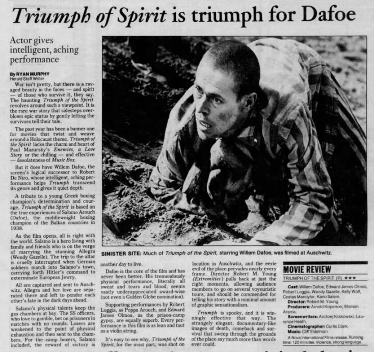 Ο Γουίλεμ Νταφόε υποδύθηκε τον Σολομόν Αρούχ