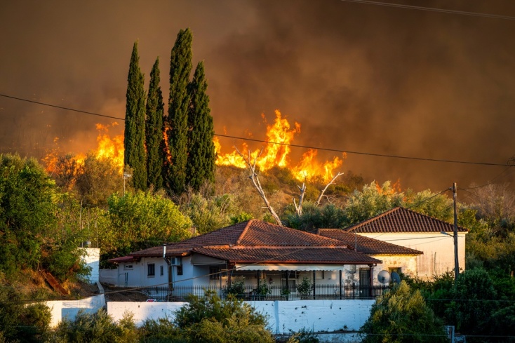 Φωτιά στην Αρχαία Ολυμπία