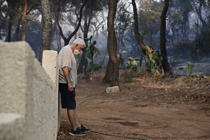 Φωτιά στην Ανατολική Αττική