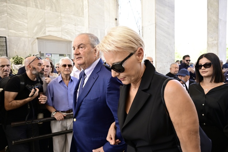 Κώστας Καραμανλής και Νατάσσα Παζαΐτη