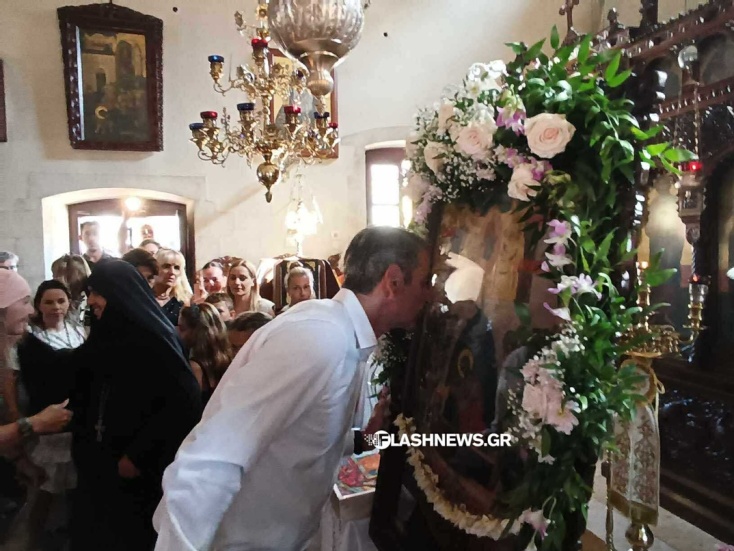 Ο Κυριάκος Μητσοτάκης με τη σύζυγό του Μαρέβα Γκραμπόφκσι - Μητσοτάκη