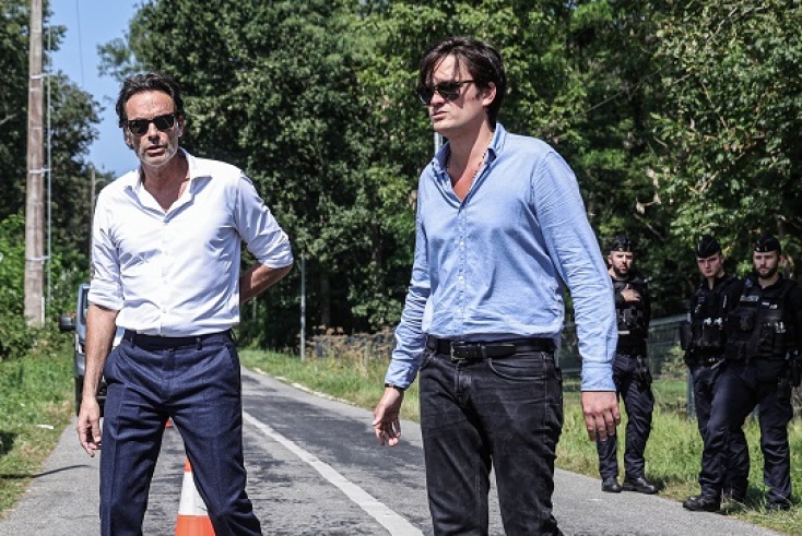 Οι δύο γιοι του Αλέν Ντελόν, Άντονι Ντελόν (αριστερά) και Αλέν-Φαμπιέν Ντελόν (δεξιά)