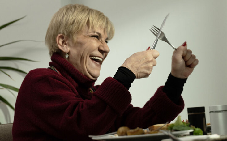 Χρύσα Ρώπα στα γυρίσματα της ταινίας μικρού μήκους «Όnly Connέct»