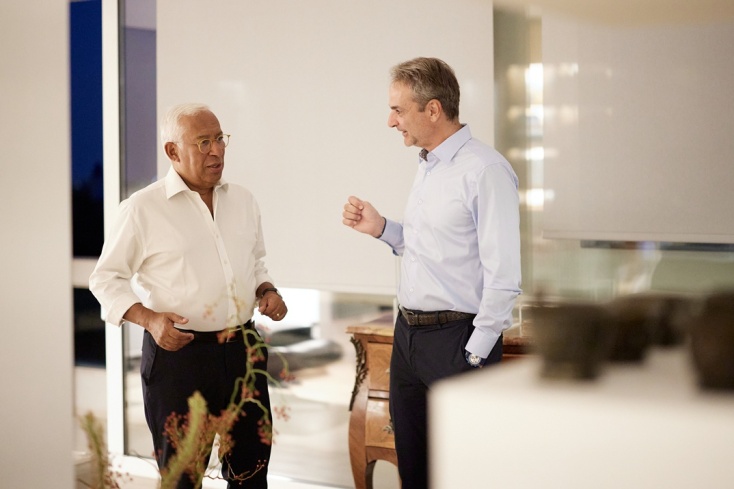 Ο Κυριάκος Μητσοτάκης παρέθεσε δείπνο στον Αντόνιο Κόστα