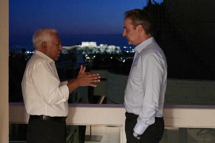 Ο Κυριάκος Μητσοτάκης παρέθεσε δείπνο στον Αντόνιο Κόστα