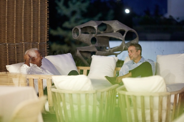 Ο Κυριάκος Μητσοτάκης παρέθεσε δείπνο στον Αντόνιο Κόστα