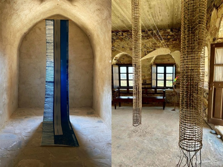 Μαρία Γρηγορίου, «Λίγο πριν βραδιάσει»- Γιάννης Παπαδόπουλος, «Πύργος 1» «Πύργος 2»