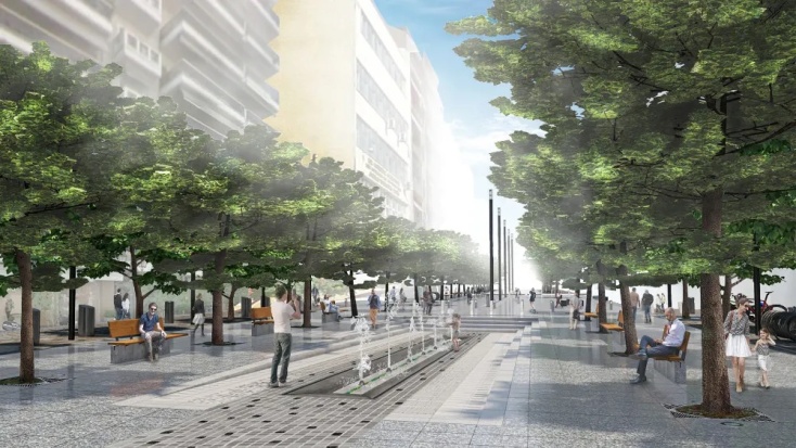 Πεζοδρόμηση του κάτω τμήματος της Αγίας Σοφίας