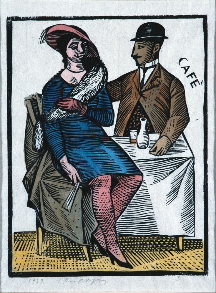 Γιάννης Μόραλης, Café, 1939,  Εθνική Πινακοθήκη – Μουσείο Αλεξάνδρου Σούτσου