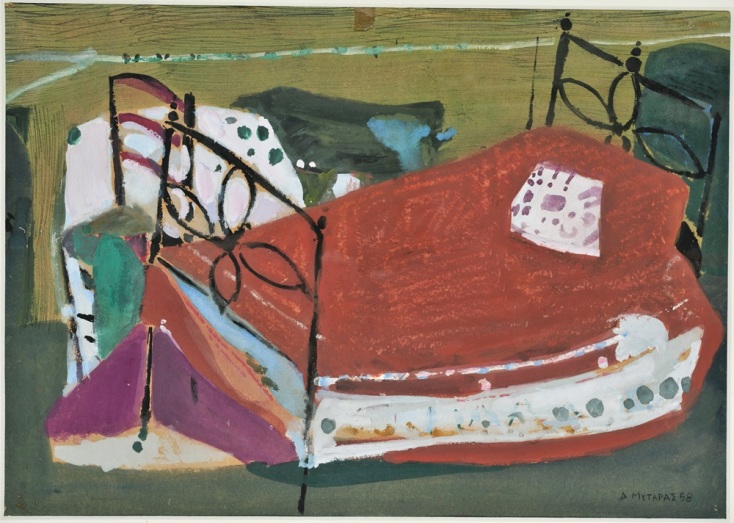 Δημήτρης Μυταράς,  Εσωτερικό,  1958  Εθνική Πινακοθήκη − Μουσείο Αλεξάνδρου Σούτσου