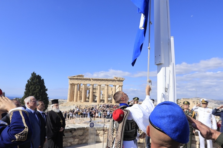 Η τελετή Έπαρσης της Σημαίας Απελευθέρωσης
