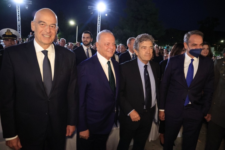 Νίκος Δένδιας, Ευάγγελος Μυτιληναίος, Κώστας Βαρώτσος και Κυριάκος Μητσοτάκης