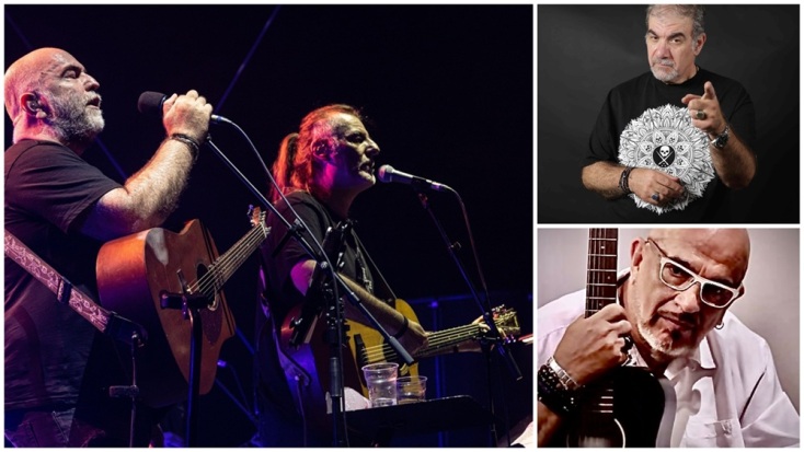 Οι Πυξ Λαξ μαζί με τον Δημήτρη Σταρόβα και τον Γιάννη Ζουγανέλη στο VOX