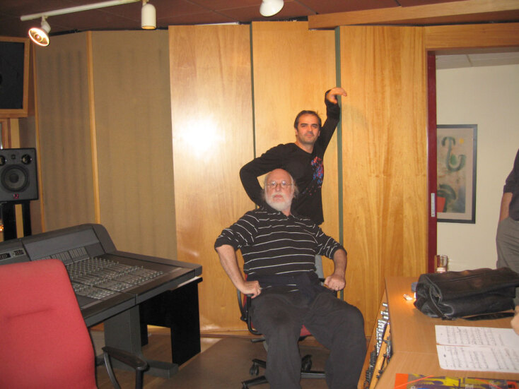 Ο Διονύσης Σαββόπουλος με τον Γιώτη Κιουρτσόγλου