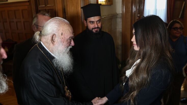 Με τον Αρχιεπίσκοπο Ιερώνυμο συναντήθηκε η Κίμπερλι Γκίλφοϊλ - «Καρποφόρα σχέση με την Εκκλησία»