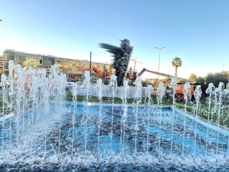 Ο καθαρισμός του εμβληματικού «Δρομέα» μέσα από εικόνες 