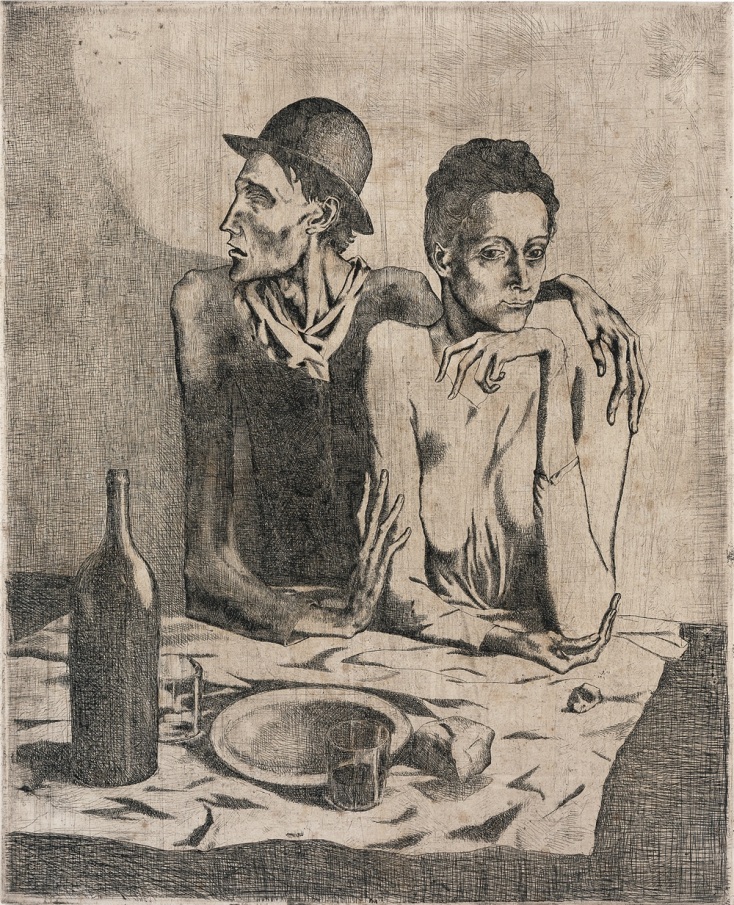 Πάμπλο Πικάσο, «Το λιτό γεύμα», 1904. 