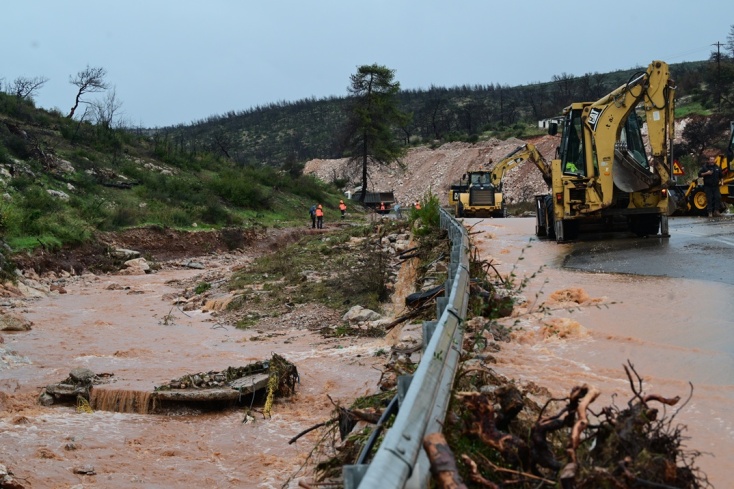 Κακοκαιρία στη Μάνδρα