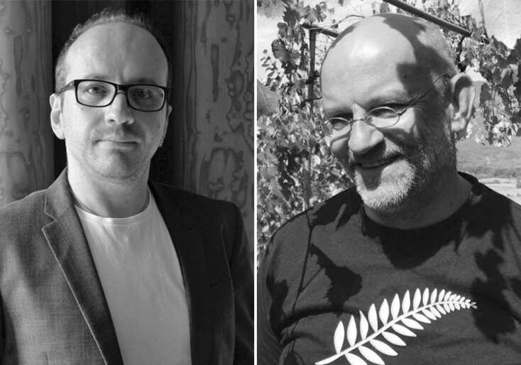 Από αριστερά: Ρωμανός Γεροδήμος, Ηλίας Κανέλλης