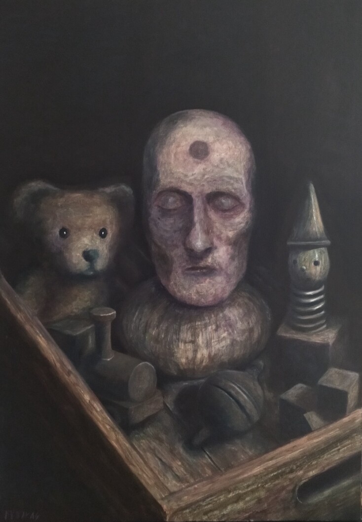 The king of the drawer, 100x70 cm, 2025