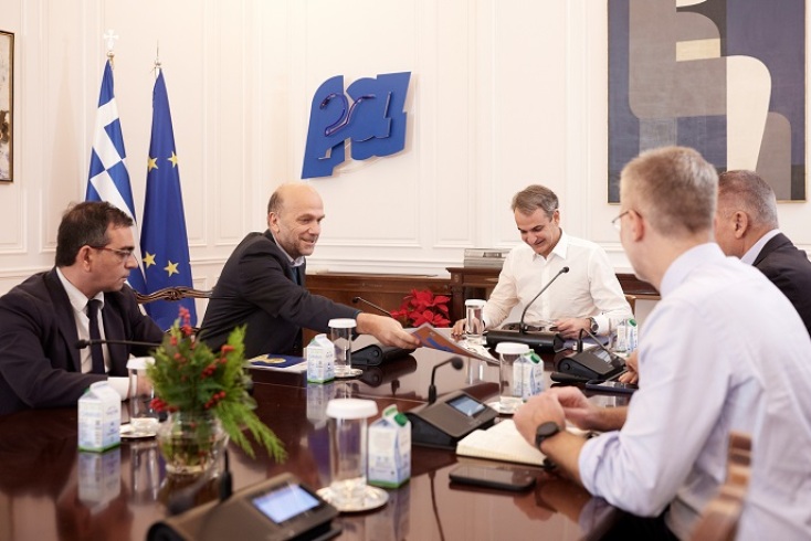 Ο Κυριάκος Μητσοτάκης συναντήθηκε με τον Χρήστο Αλεφάντη