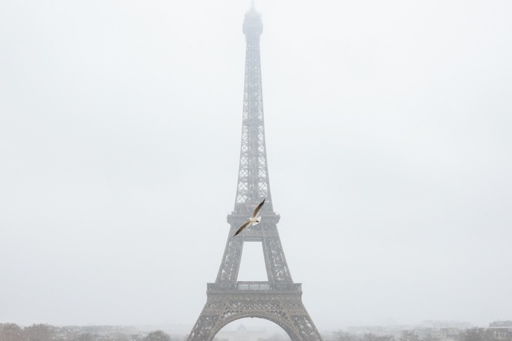  Εντυπωσιακές εικόνες από το χιονισμένο Παρίσι 