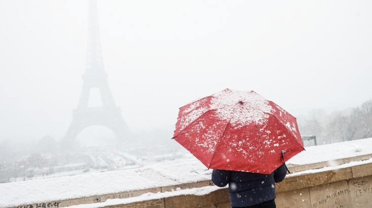  Εντυπωσιακές εικόνες από το χιονισμένο Παρίσι 