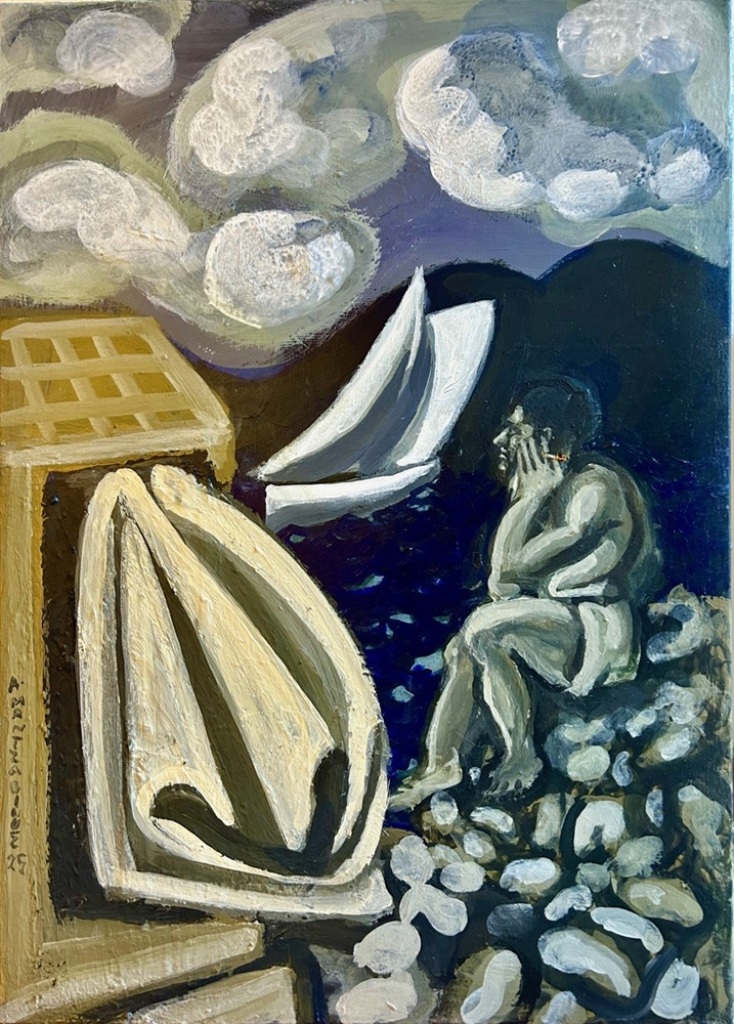 Τάσος Μαντζαβίνος, «Παρά θιν’ αλός», Γκαλερί Σκουφά