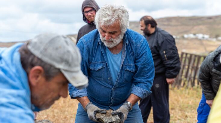 Από το πρόγραμμα: Εξιστορώντας και καταγράφοντας την τέχνη της ξερολιθιάς Στο νησί: Μύκονος