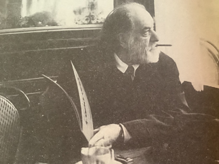 1990, στο καφέ Palette, το αγαπημένο του παρισινό στέκι