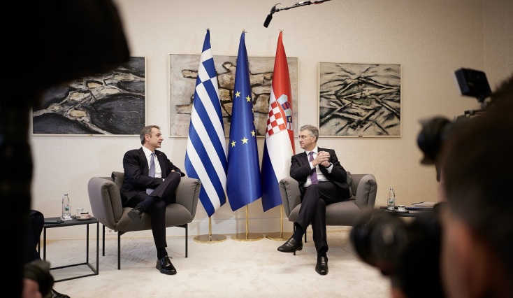 ΣΥΝΑΝΤΗΣΗ ΤΟΥ ΠΡΩΘΥΠΟΥΡΓΟΥ ΚΥΡΙΑΚΟΥ ΜΗΤΣΟΤΑΚΗ ΜΕ ΤΟΝ ΠΡΩΘΥΠΟΥΡΓΟ ΤΗΣ ΚΡΟΑΤΙΑΣ