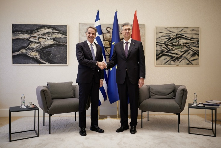 ΣΥΝΑΝΤΗΣΗ ΤΟΥ ΠΡΩΘΥΠΟΥΡΓΟΥ ΚΥΡΙΑΚΟΥ ΜΗΤΣΟΤΑΚΗ ΜΕ ΤΟΝ ΠΡΩΘΥΠΟΥΡΓΟ ΤΗΣ ΚΡΟΑΤΙΑΣ