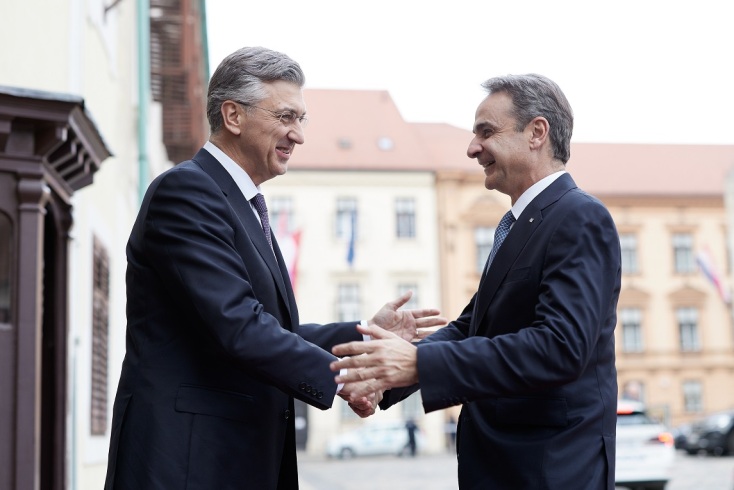 ΣΥΝΑΝΤΗΣΗ ΤΟΥ ΠΡΩΘΥΠΟΥΡΓΟΥ ΚΥΡΙΑΚΟΥ ΜΗΤΣΟΤΑΚΗ ΜΕ ΤΟΝ ΠΡΩΘΥΠΟΥΡΓΟ ΤΗΣ ΚΡΟΑΤΙΑΣ