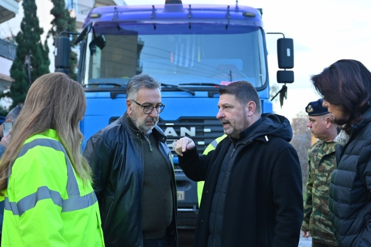 Αυτοψία του Περιφερειάρχη Αττικής, Νίκου Χαρδαλιά, στο ρέμα της Πικροδάφνης