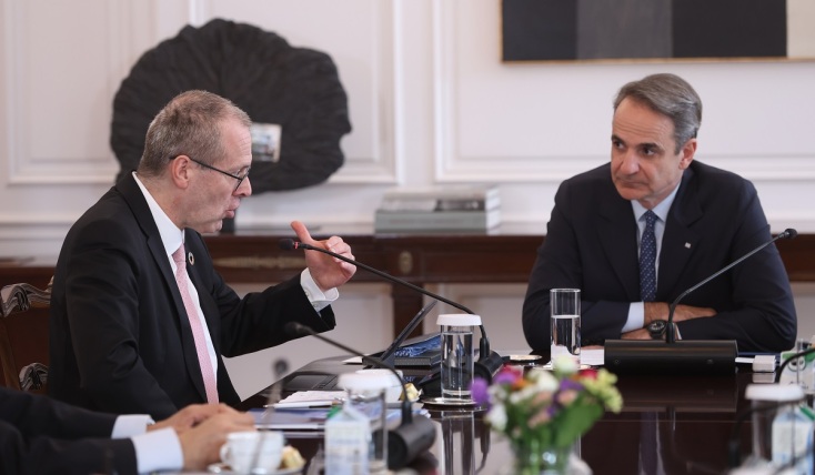 Συνάντηση Μητσοτάκη με τον περιφερειακό διευθυντή Ευρώπης του Παγκόσμιου Οργανισμού Υγείας 