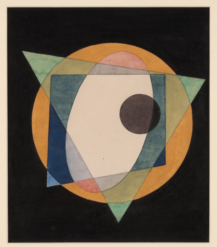 Ιβάν Κλιουν, Χωρίς τίτλο, περ. 1917, Ακουαρέλα, μελάνι και μολύβι σε χαρτί