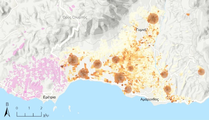 Επιφανειακή έρευνα μεταξύ Ερέτριας και Αμαρύνθου παρέχει νέα στοιχεία για την εξέλιξη του τοπίου σε βάθος χρόνου