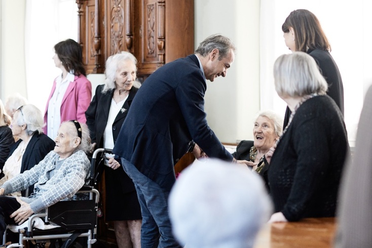 Μητσοτάκης: Στόχος μας να επισκευάσουμε όλα τα κτήρια του Γηροκομείου Αθηνών για τη φιλοξενία 500 ατόμων