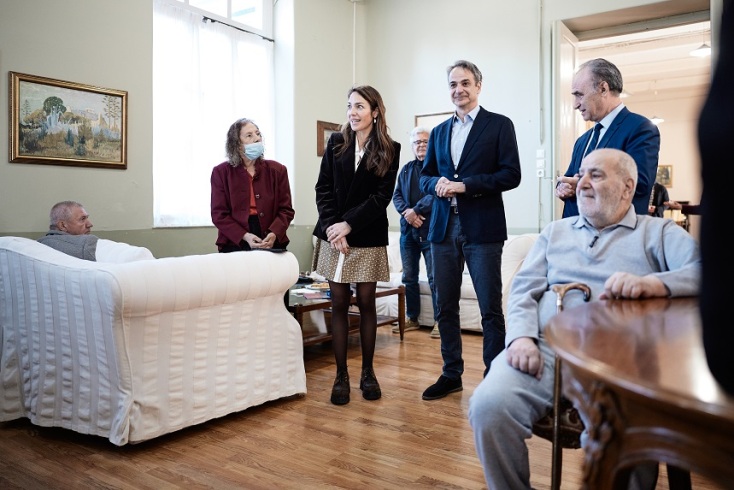 Μητσοτάκης: Στόχος μας να επισκευάσουμε όλα τα κτήρια του Γηροκομείου Αθηνών για τη φιλοξενία 500 ατόμων